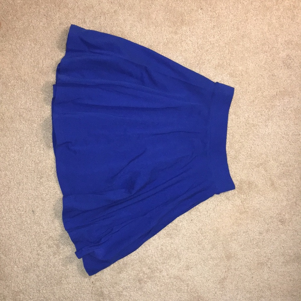 Blue skater skirt
